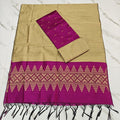 Raw Silk Jacquard Suits - Magenta