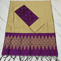 Raw Silk Jacquard Suits - Wine
