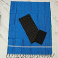 RAW SILK STRIPE DUPPATA SET