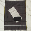 RAW SILK STRIPE DUPPATA SET
