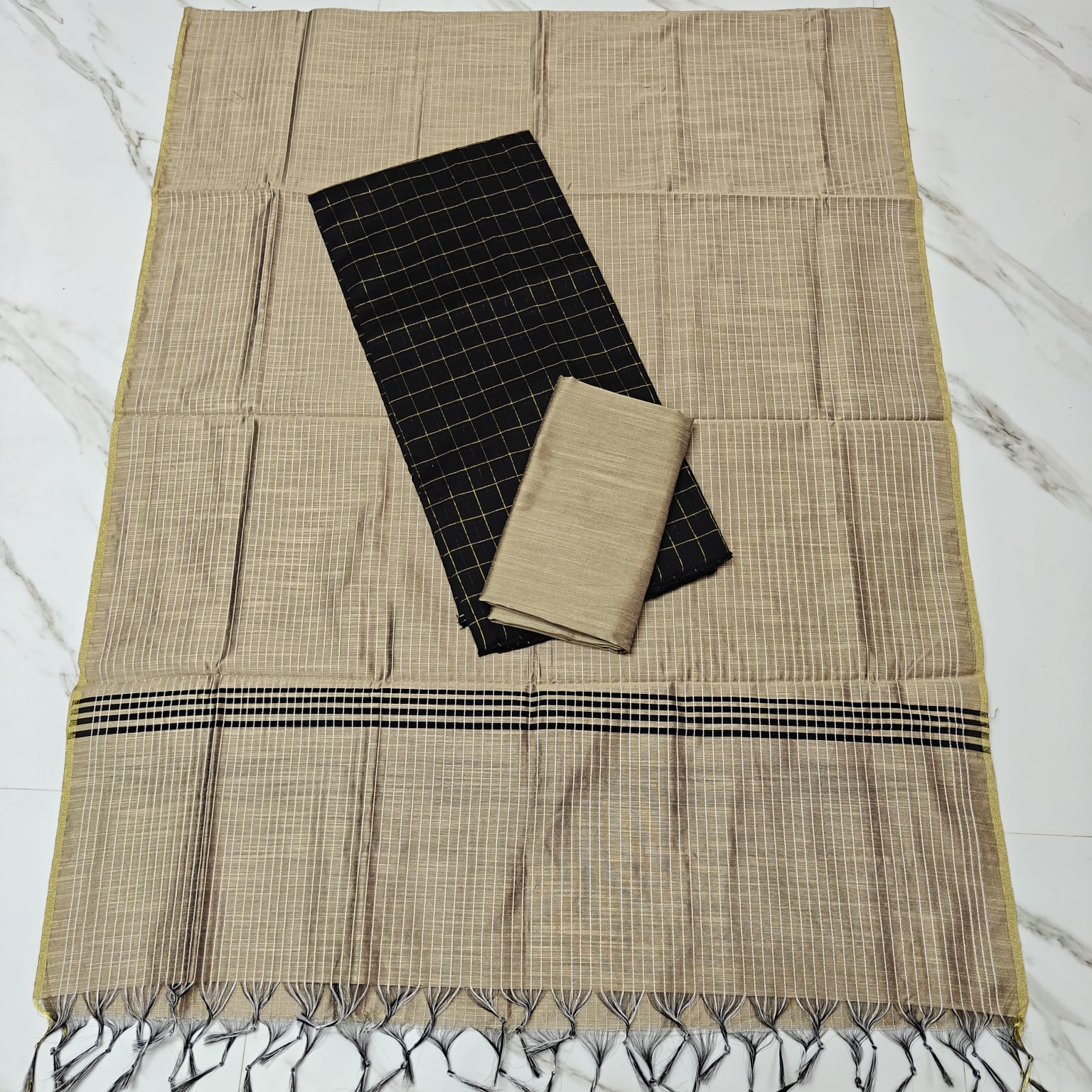 RAW SILK 4 LINE SET - Black