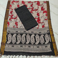 Chennuri Silk Nizam Border Duppata & Top-Maroon&Black