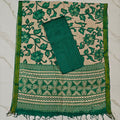 Chennuri Silk Nizam Border Duppata & Top-Green