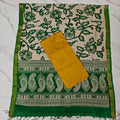 Chennuri Silk Nizam Border Duppatta & Top-Green & Yellow