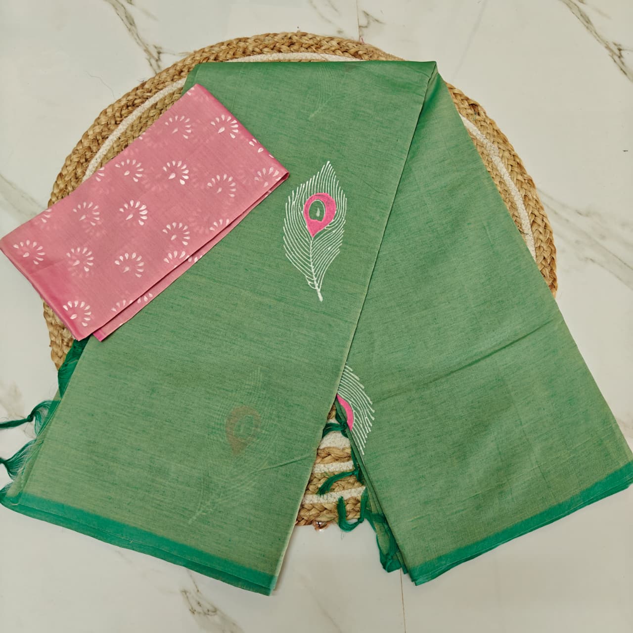 Effortless Elegance: Summer-Ready South Cotton Saree - SC05