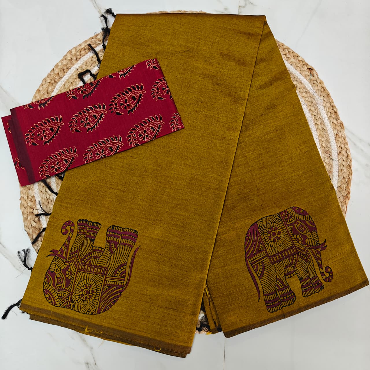 Effortless Elegance: Summer-Ready South Cotton Saree - SC04