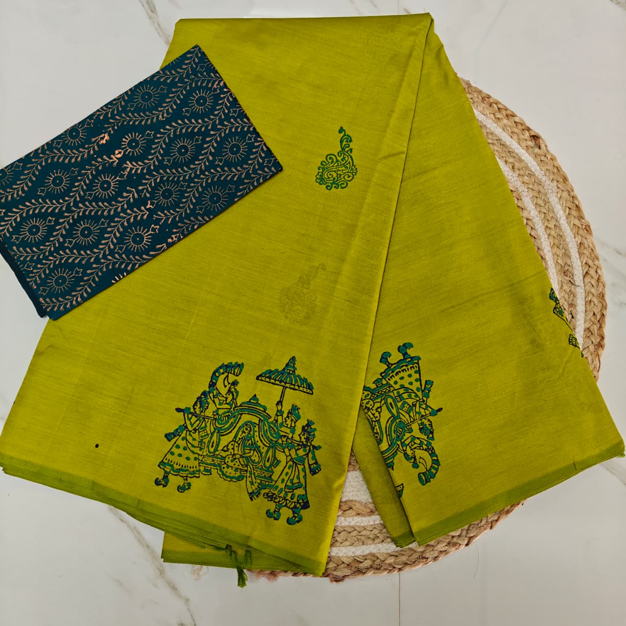 Effortless Elegance: Summer-Ready South Cotton Saree - SC02