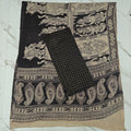 Unstitched Raw Silk Salwar Suit Material with Kalamkari Cotton Dupatta-KM02