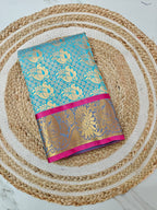 Trisha-Inspired Premium Luxury Silk Bridal Saree - BR01