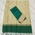 RAW SILK Small Stripe Duppata Set