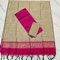 Raw Silk 3-Piece Salwar Suit Material (Offer Price) - RSOF04