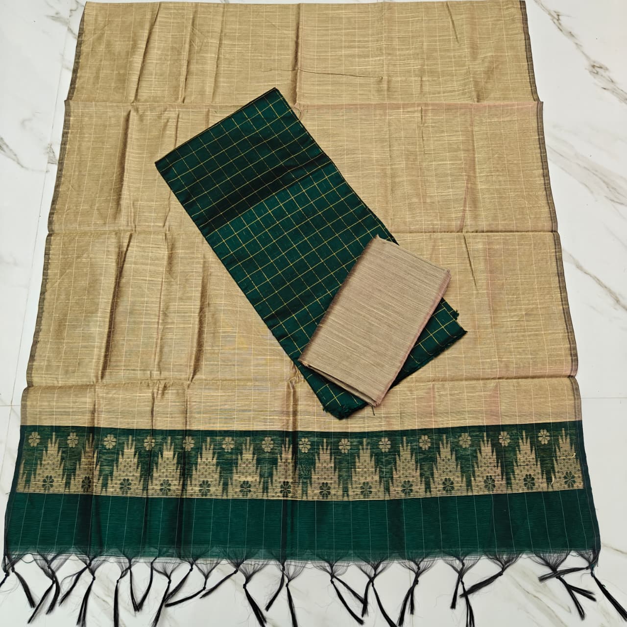 Raw Silk 3-Piece Salwar Suit Material (Offer Price) - RSOF05