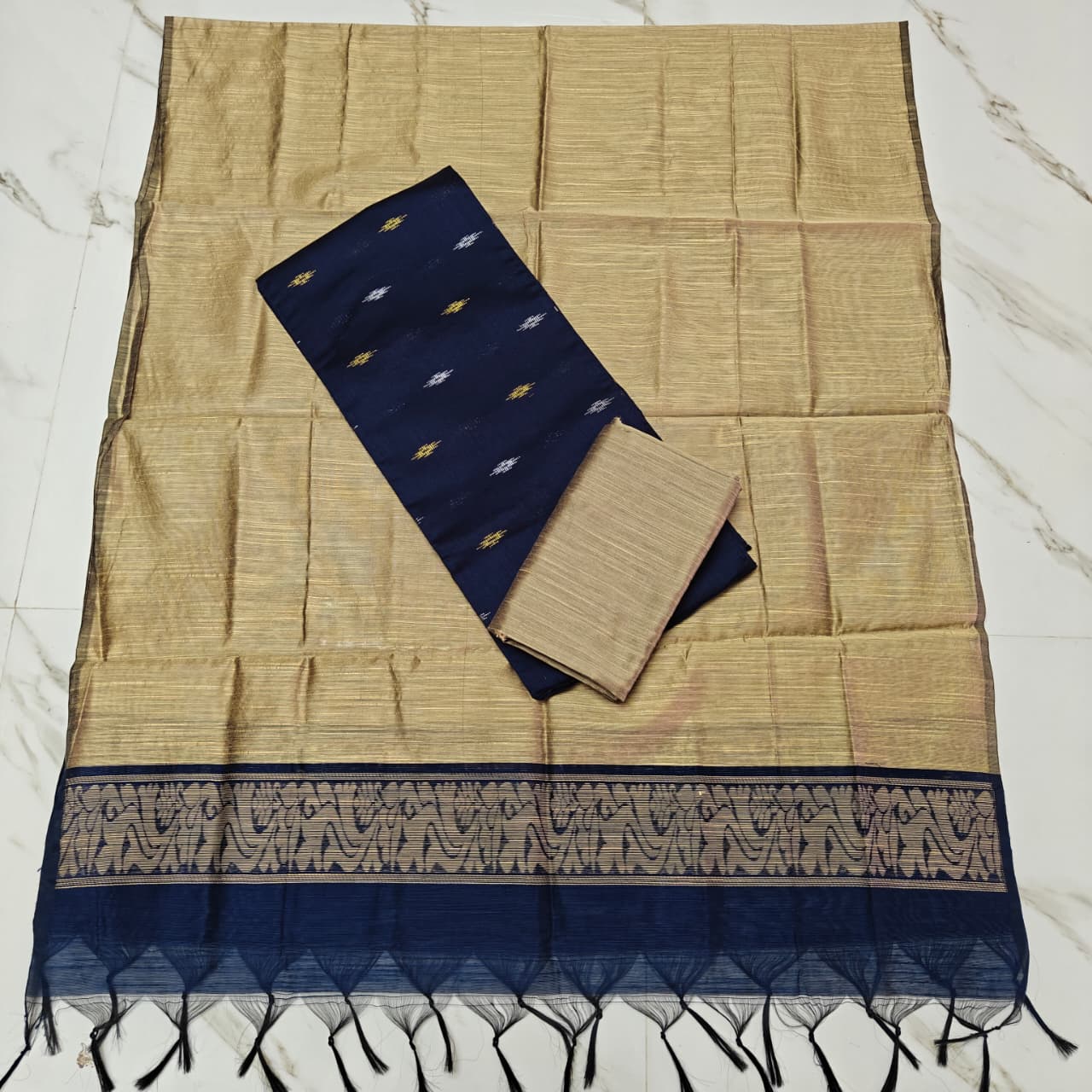 Raw Silk 3-Piece Salwar Suit Material (Offer Price) - RSOF08