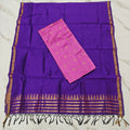 Raw Silk Top with Temple Border Shining Dupatta - TS07