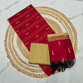 Premium Raw Silk with elegant butta detailing-RSL01