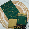 Premium Raw Silk with elegant butta detailing-RSL08