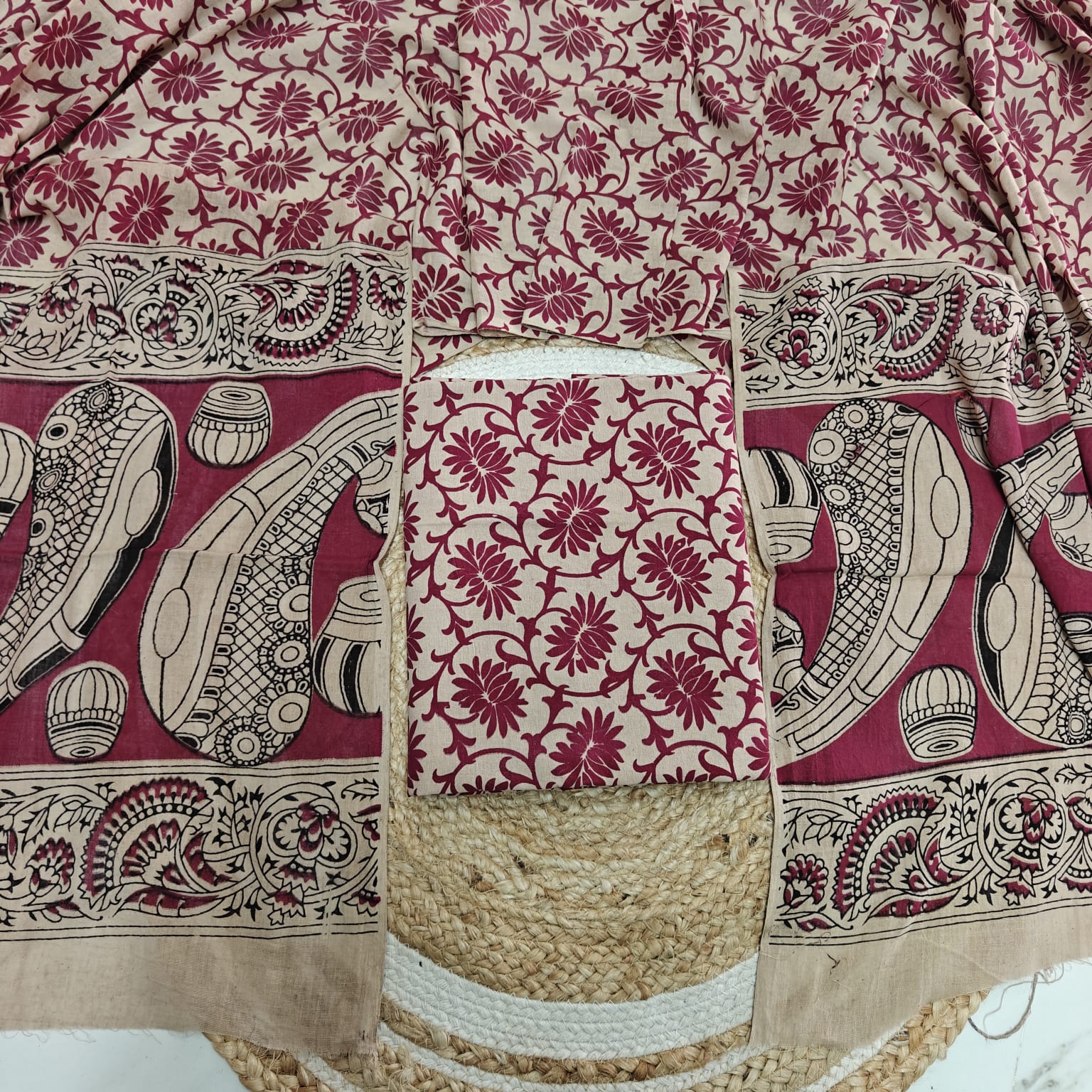 Kalamkari Cotton 2-Piece Set (KMKR01)