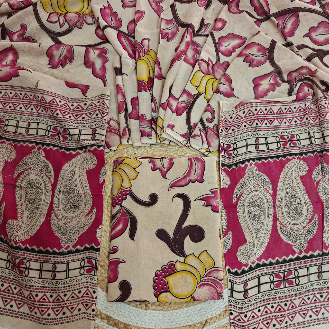 Kalamkari Cotton 2-Piece Set (KMKR05)
