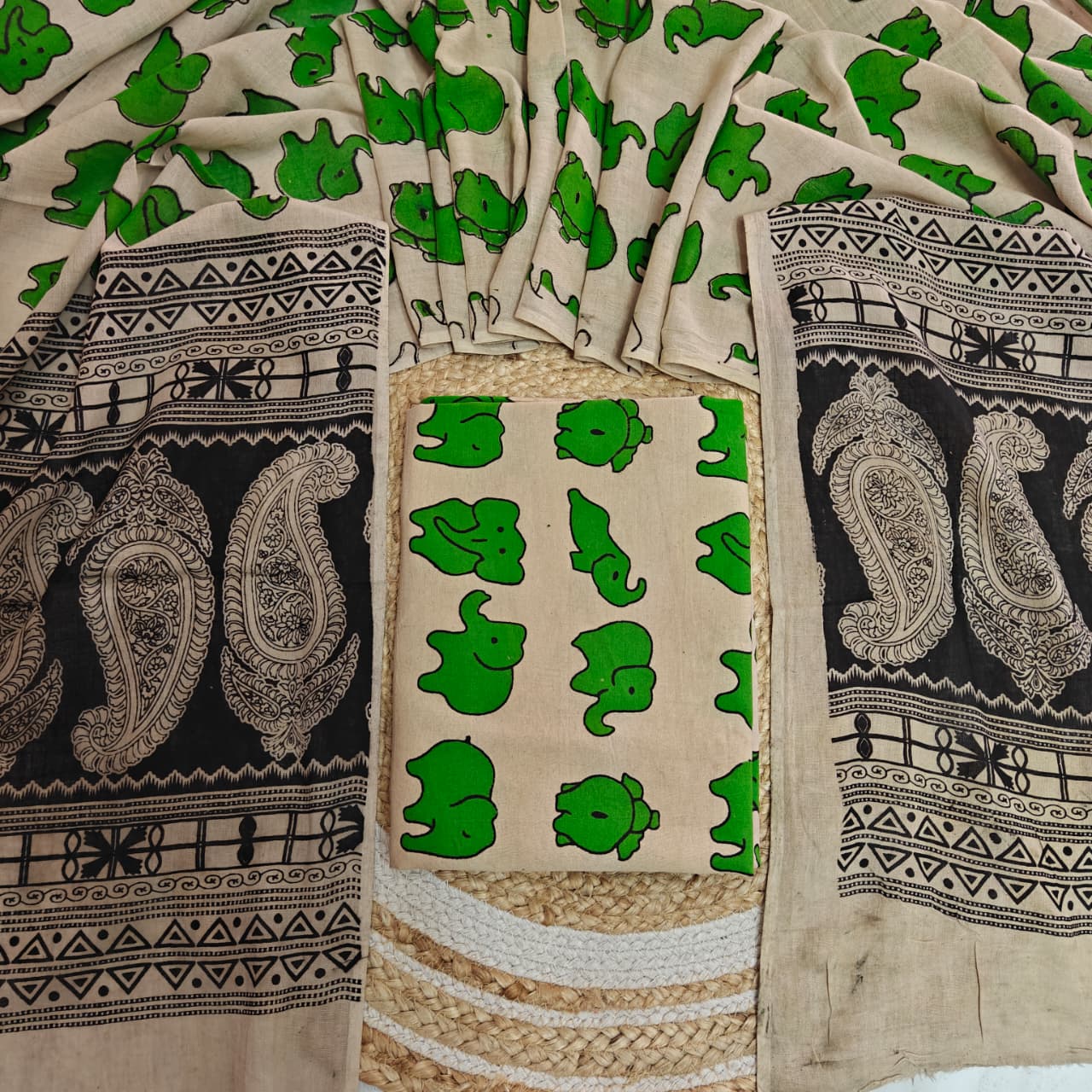 Kalamkari Cotton 2-Piece Set (KMKR06)