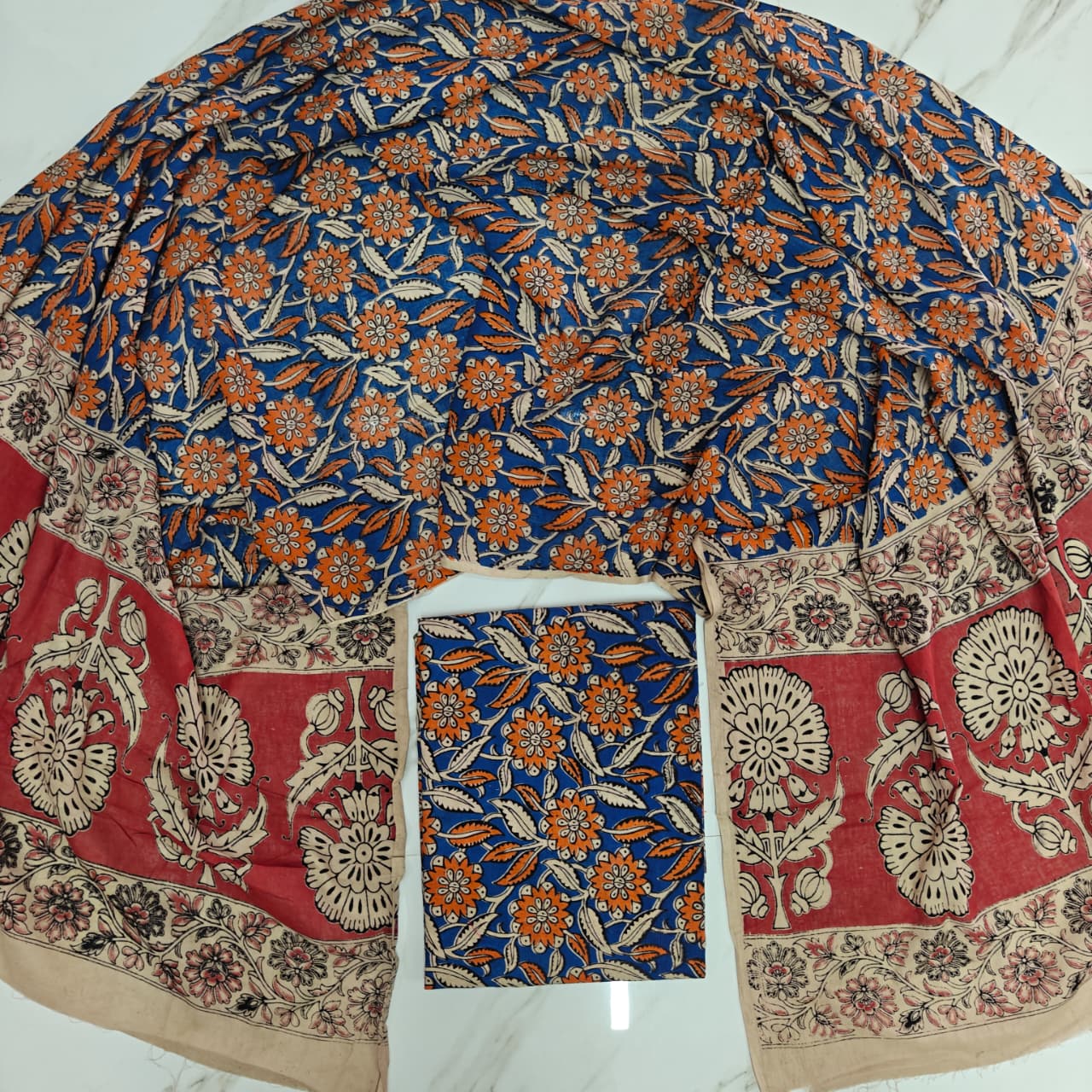 Kalamkari Cotton 2-Piece Set (KMKR09)