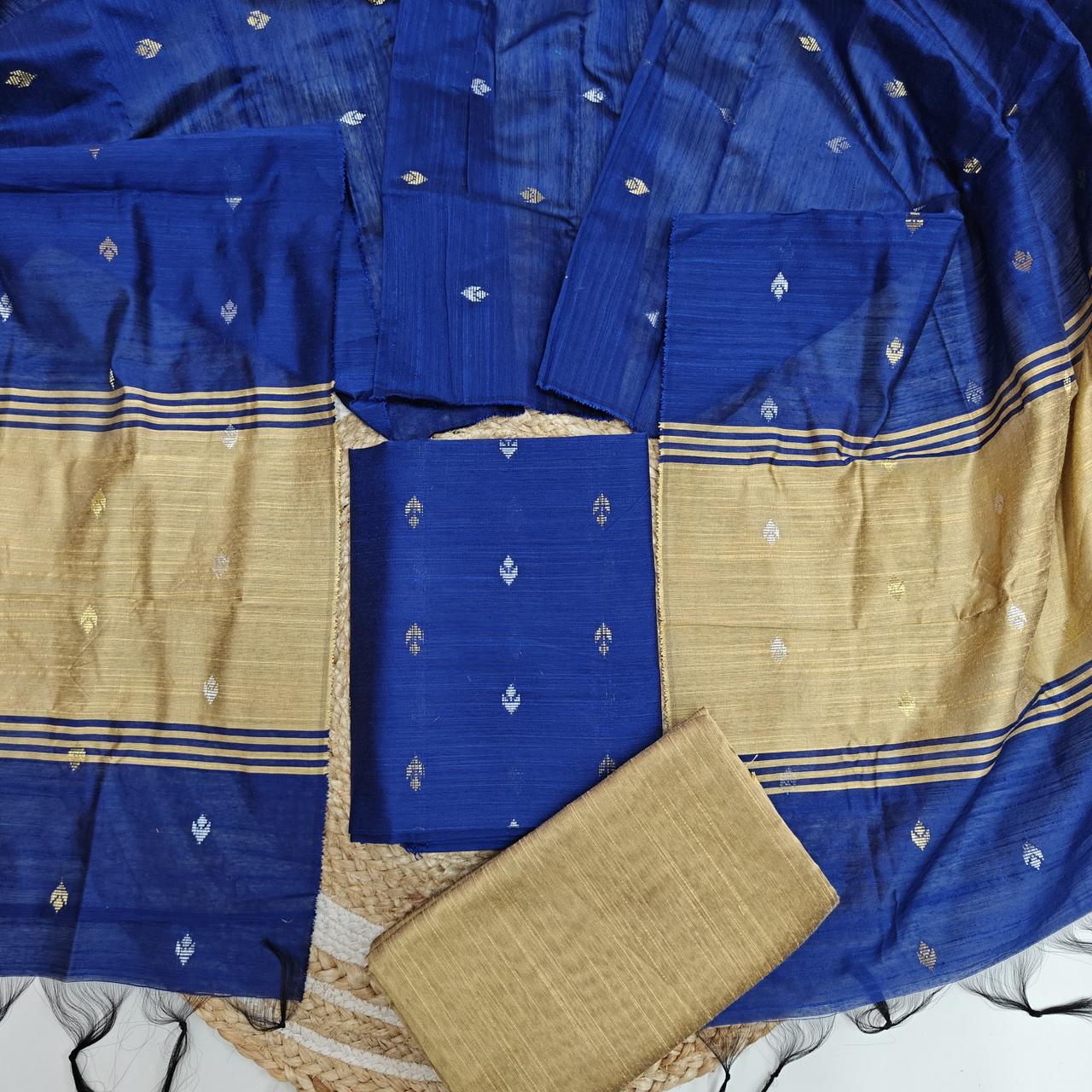 Raw Silk Colour Butta Salwar Set - RSB02
