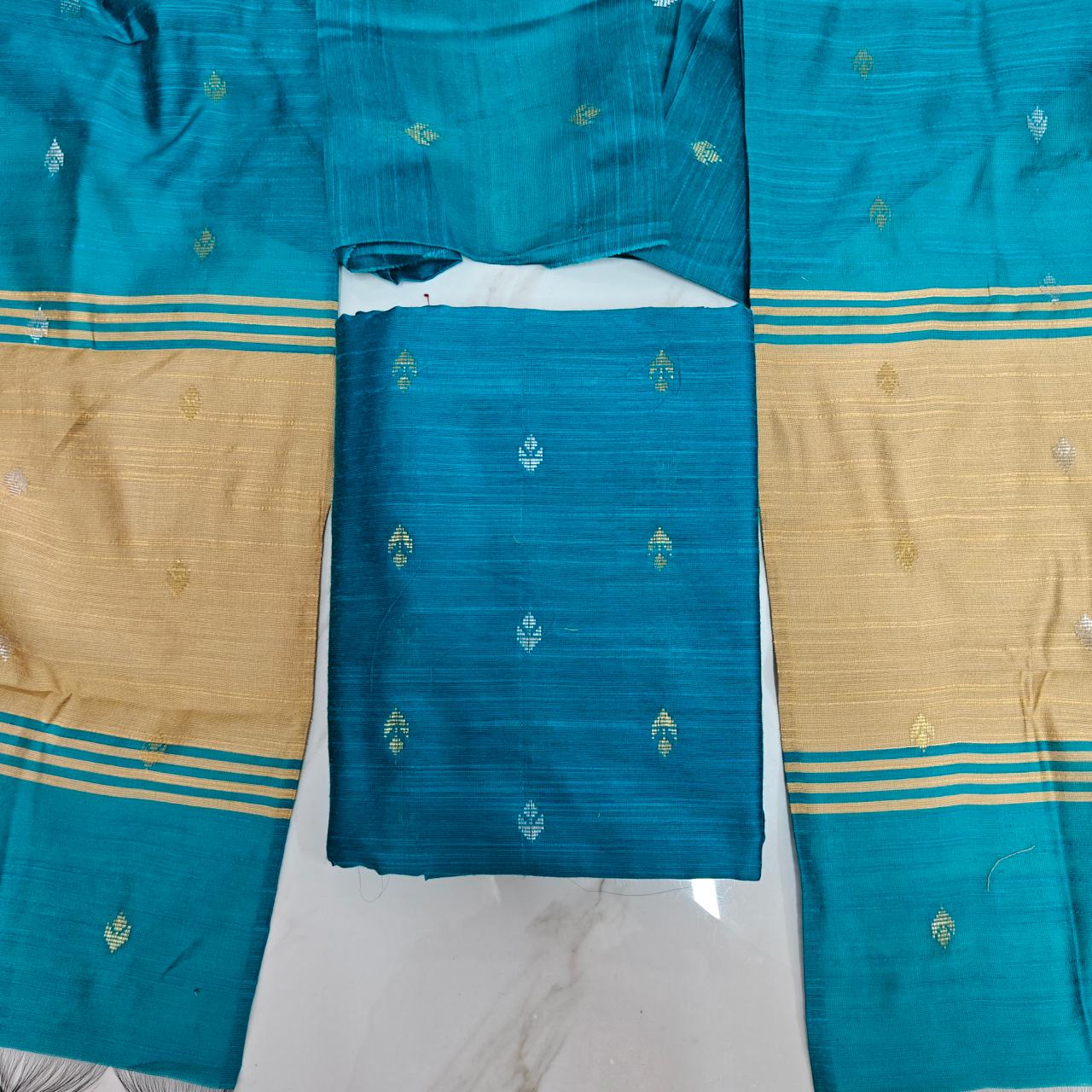 Raw Silk Colour Butta Salwar Set - RSB03