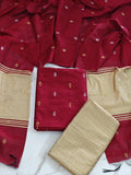 Raw Silk Colour Butta Salwar Set - RSB07