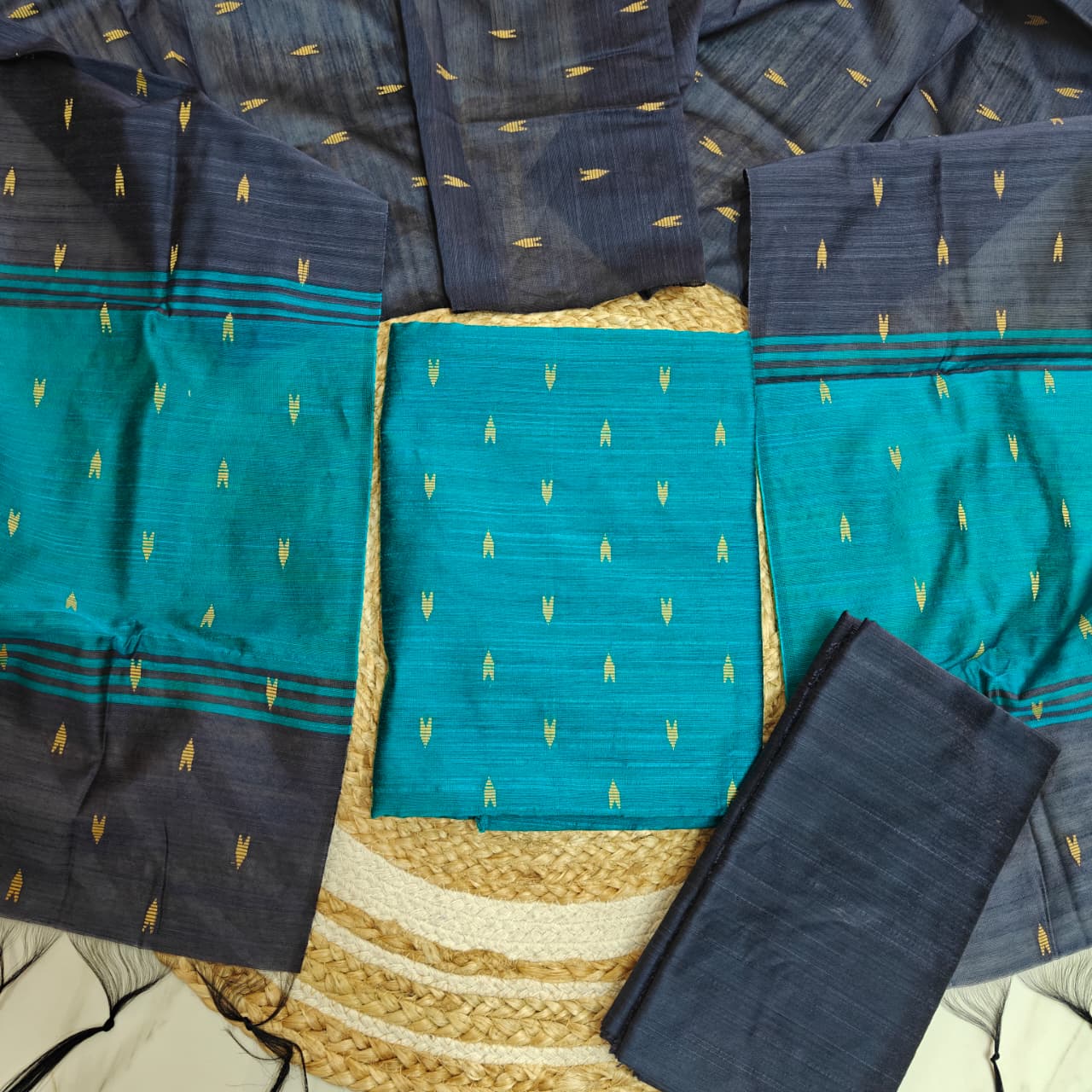 Raw Silk Colour Butta Salwar Set RSB03