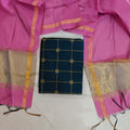 Raw Silk Jari Border Dupatta Set - ZB01