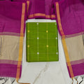 Raw Silk Jari Border Dupatta Set - ZB05