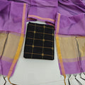 Raw Silk Jari Border Dupatta Set - ZB09