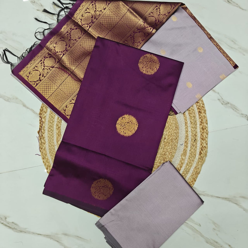 Premium Soft Silk Unstitched Chudithar Set-SSCD04