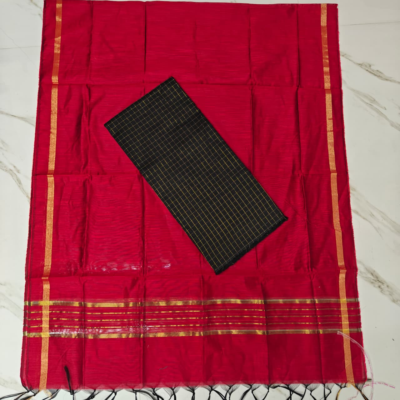 Premium Raw Silk 2-Piece Set FL05