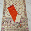 Madhubani Dupatta & Raw Silk Set -MD04