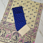 Madhubani Dupatta & Raw Silk Set - MD07
