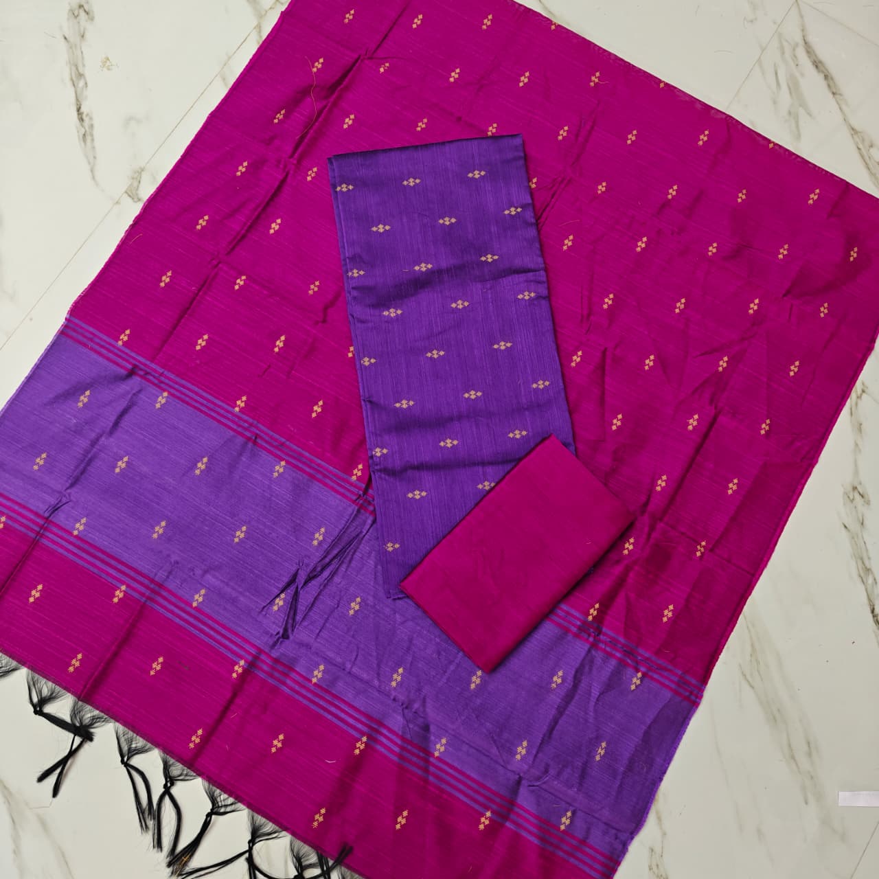 Raw Silk Colour Butta Salwar Set RSA06