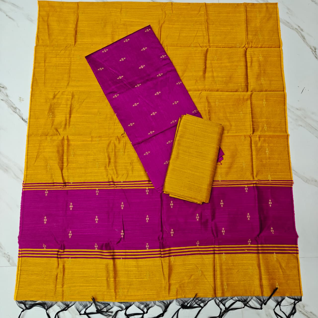 Raw Silk Colour Butta Salwar Set RSA08