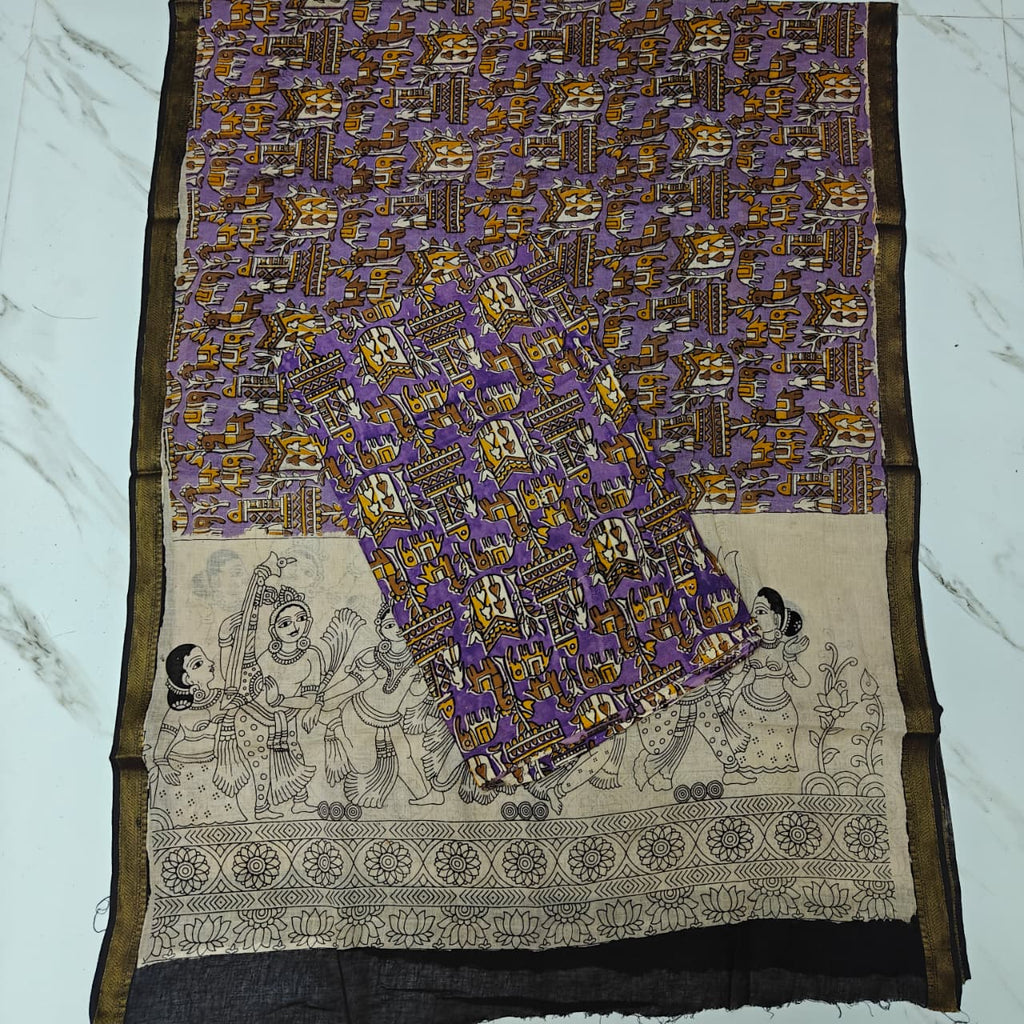 Kalamkari Cotton 2-Piece Set - KMKR12