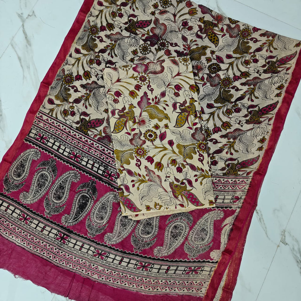 Kalamkari Cotton 2-Piece Set - KMKR13