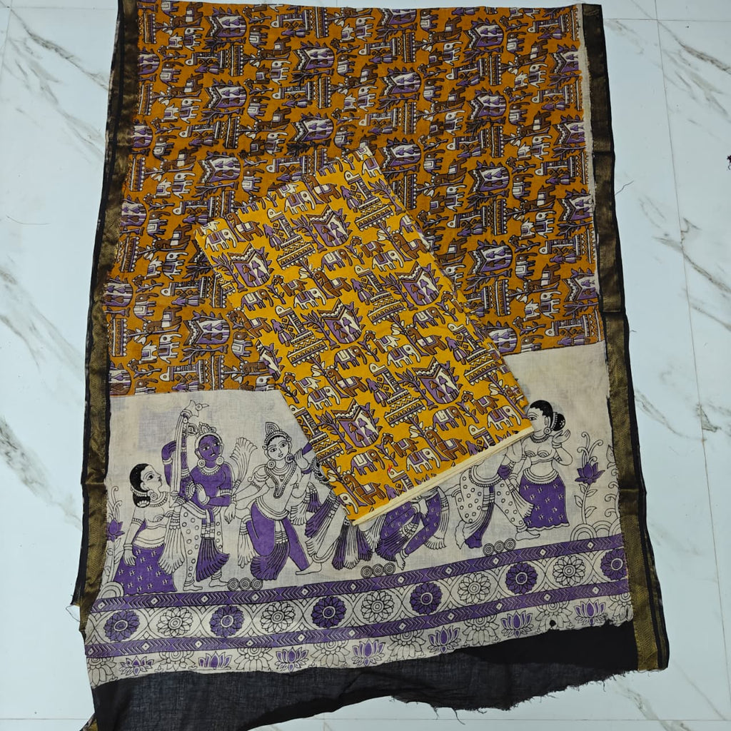 Kalamkari Cotton 2-Piece Set - KMKR14