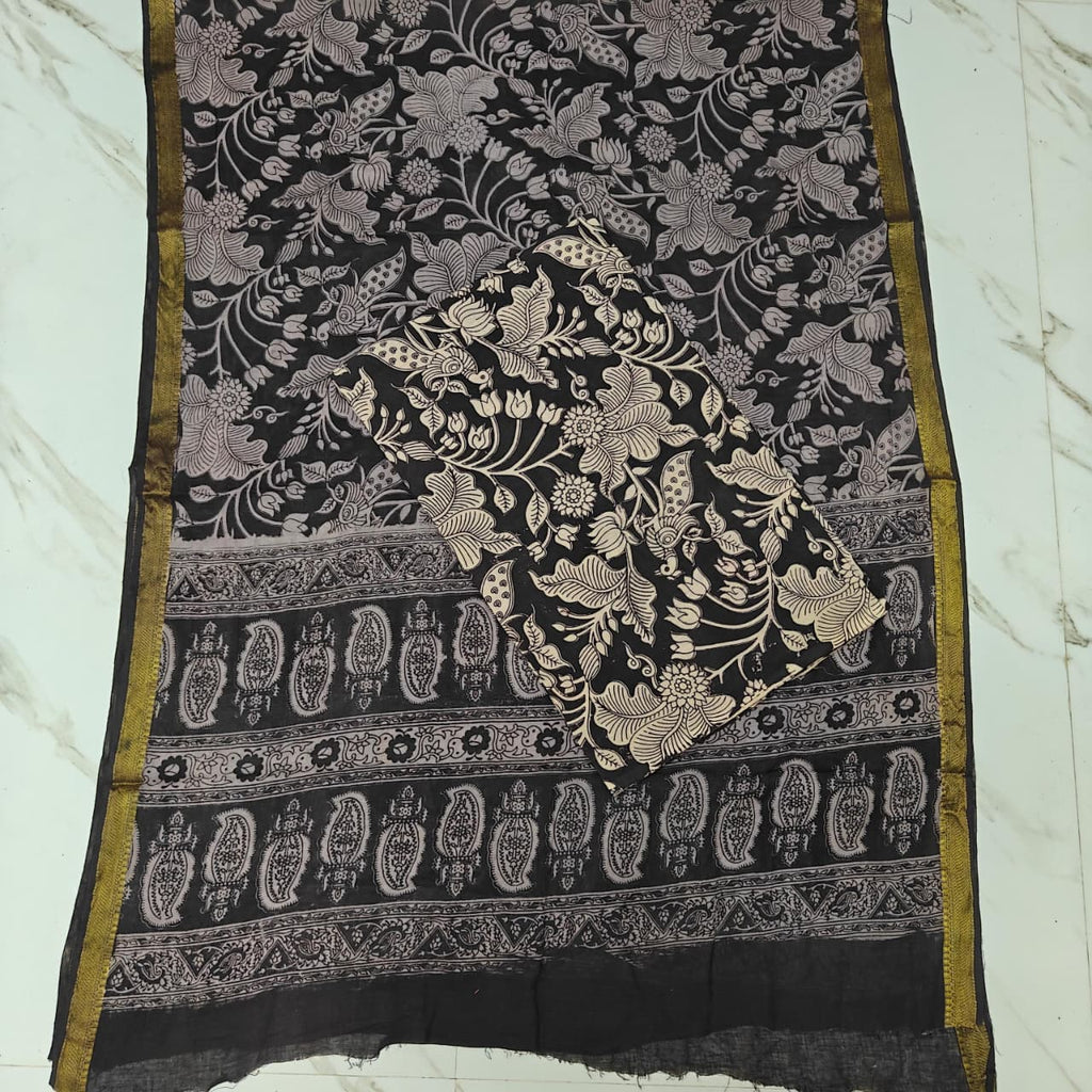 Kalamkari Cotton 2-Piece Set - KMKR15