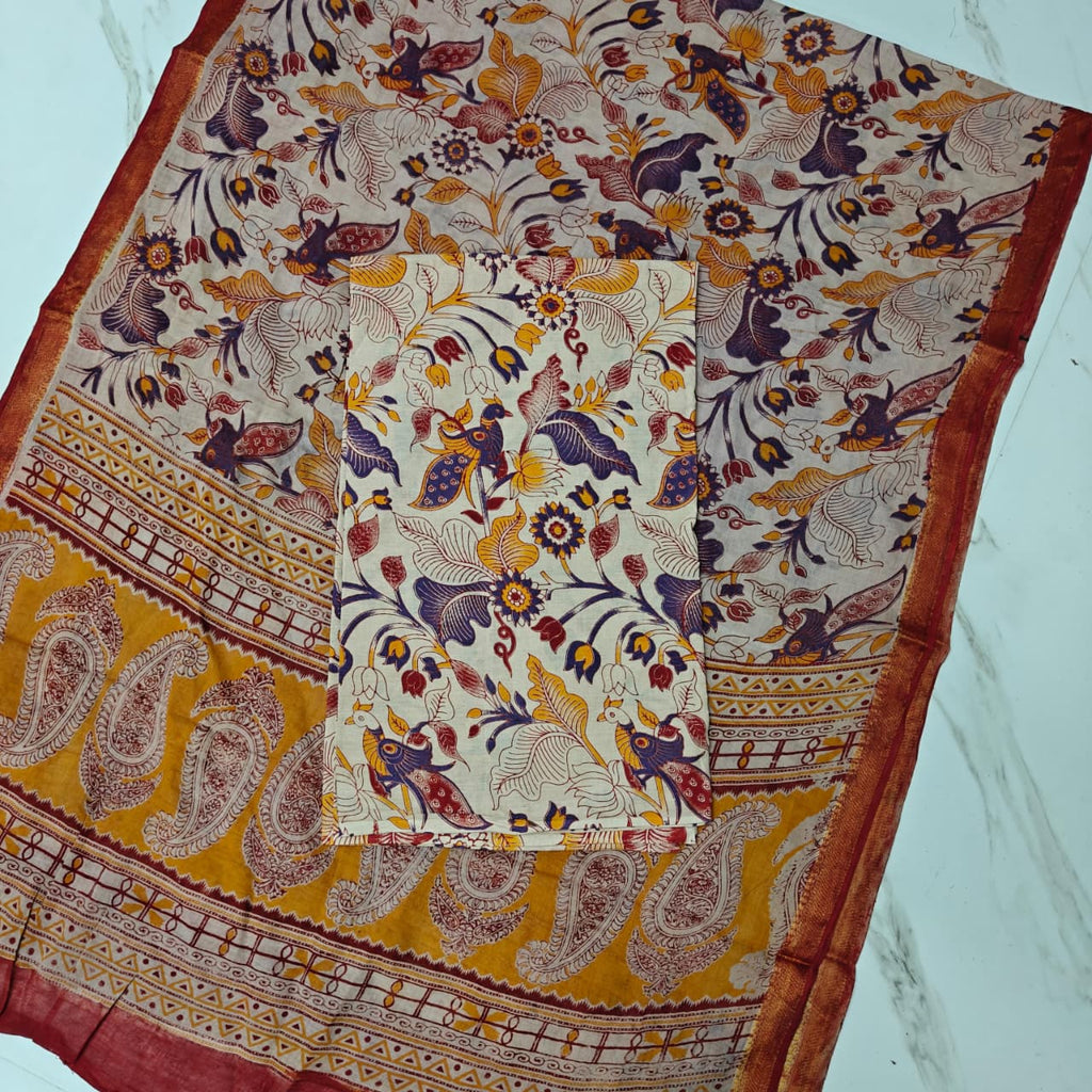 Kalamkari Cotton 2-Piece Set - KMKR16