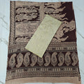 Unstitched Raw Silk Salwar Suit Material with Kalamkari Cotton Dupatta-KM05