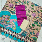 Luxury with our premium Tussar Silk Salwar Suit Set - TSRS08