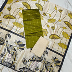 Luxury with our premium Tussar Silk Salwar Suit Set - TSRS10