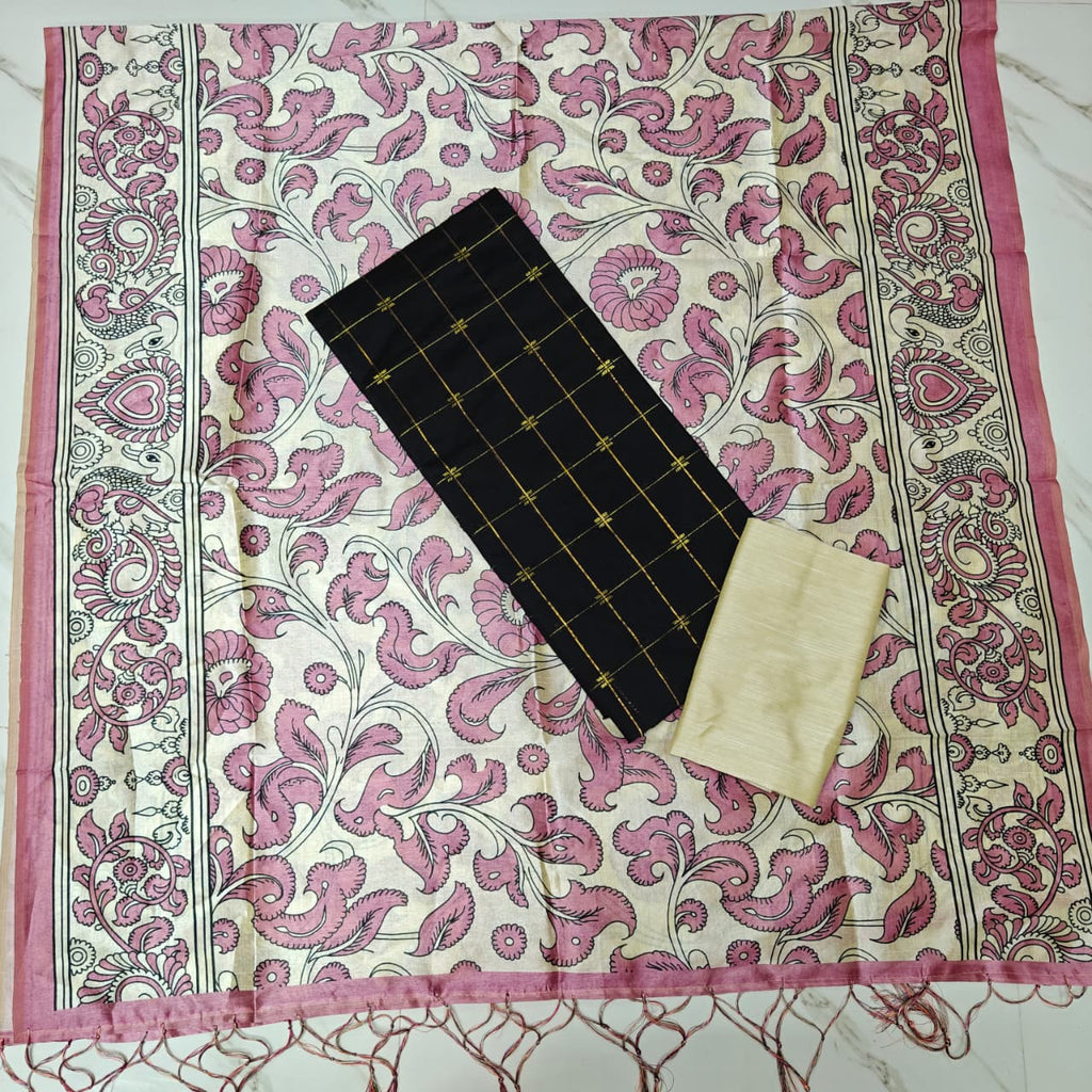 Luxury with our premium Tussar Silk Salwar Suit Set - TSRS11