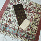 Luxury with our premium Tussar Silk Salwar Suit Set - TSRS13