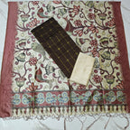 Luxury with our premium Tussar Silk Salwar Suit Set - TSRS13