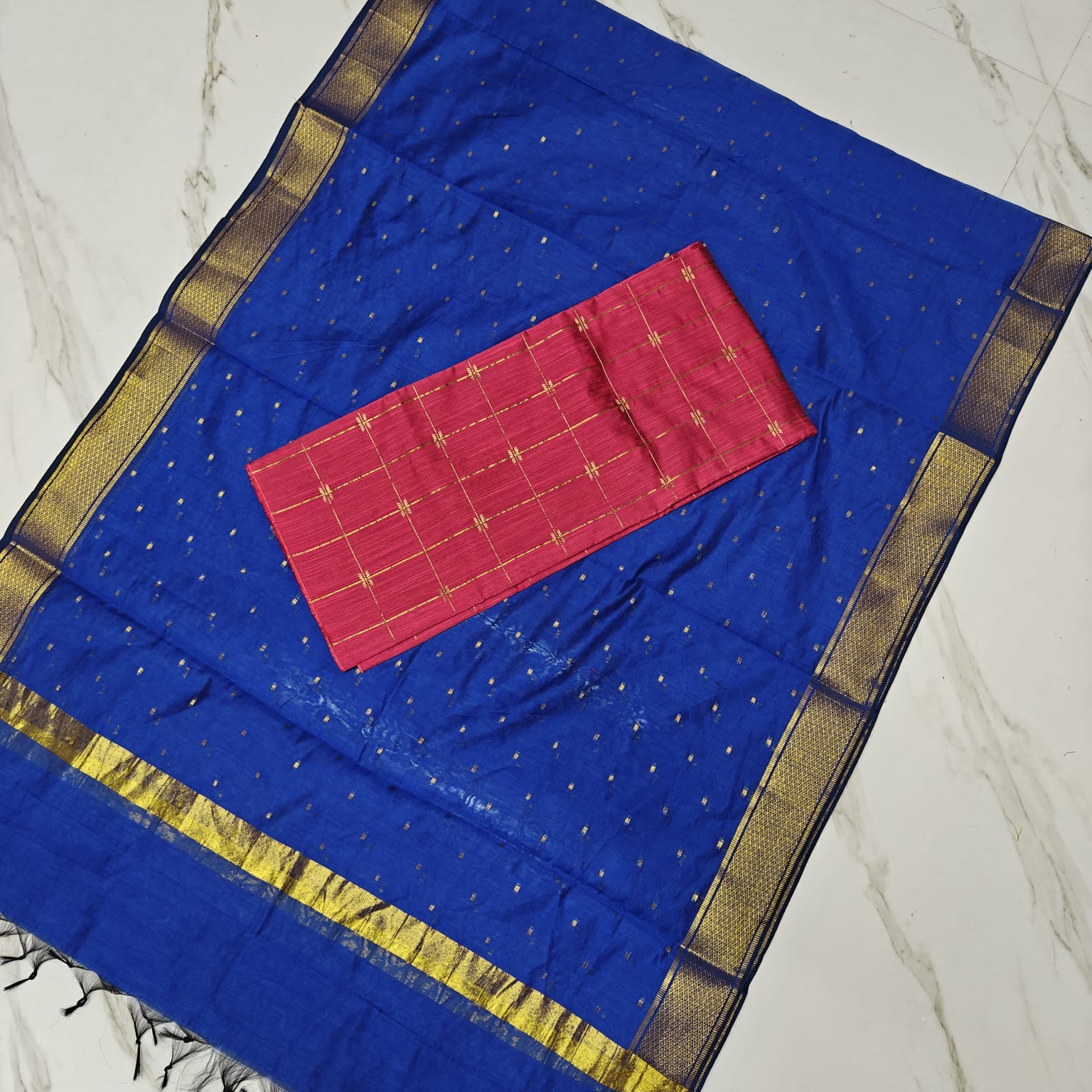 RAW SILK TWO PIECE SET - ADS02