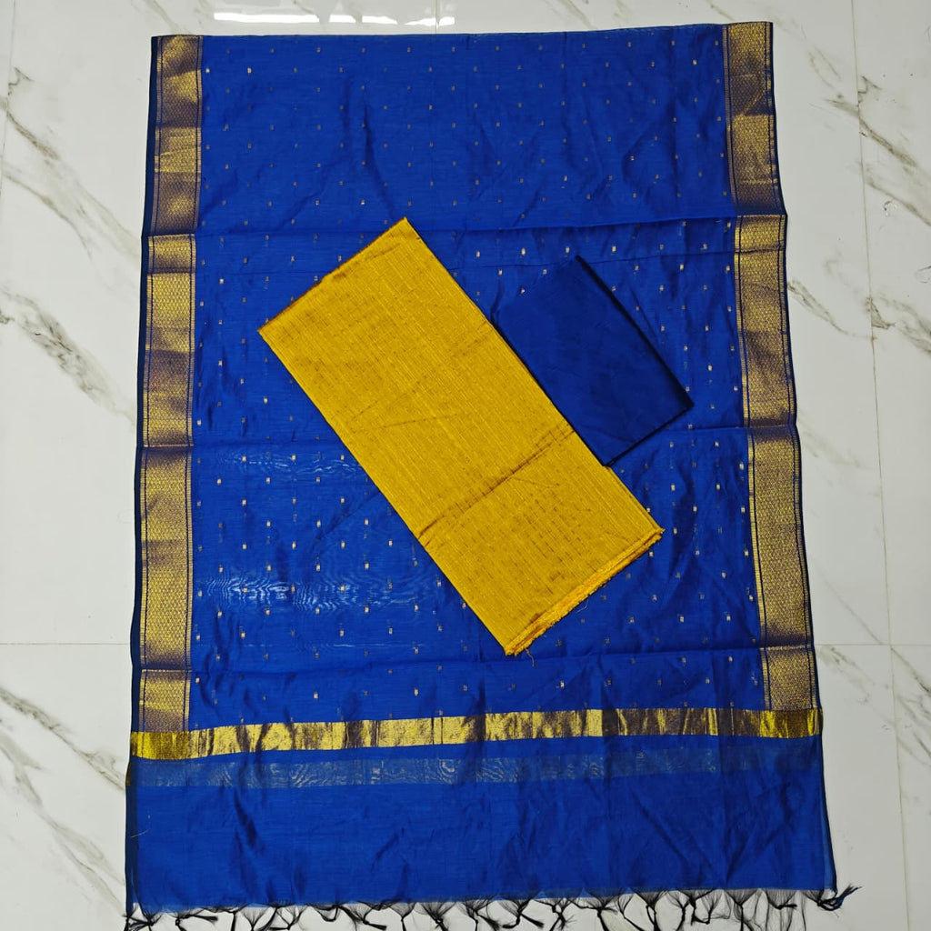 RAW SILK THREE PIECE SET - ADS03